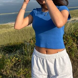 Electric Cobalt Blue brandy tee